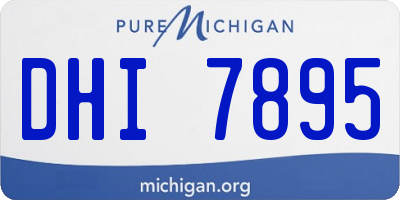 MI license plate DHI7895