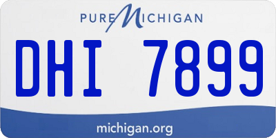 MI license plate DHI7899