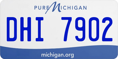MI license plate DHI7902