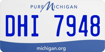 MI license plate DHI7948