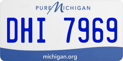 MI license plate DHI7969