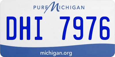 MI license plate DHI7976