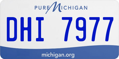 MI license plate DHI7977