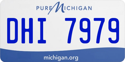 MI license plate DHI7979