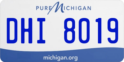 MI license plate DHI8019
