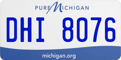 MI license plate DHI8076