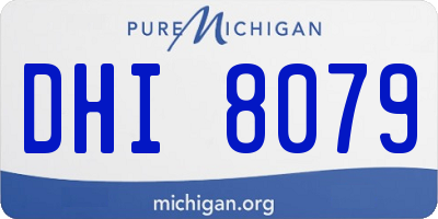 MI license plate DHI8079