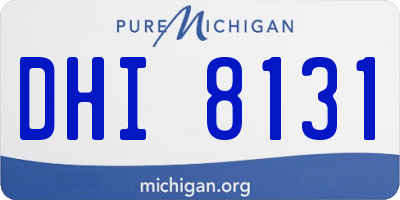MI license plate DHI8131