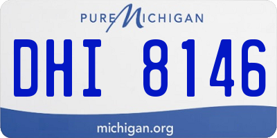 MI license plate DHI8146