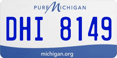 MI license plate DHI8149