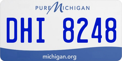 MI license plate DHI8248