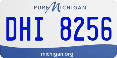 MI license plate DHI8256