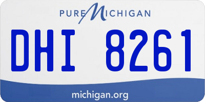 MI license plate DHI8261
