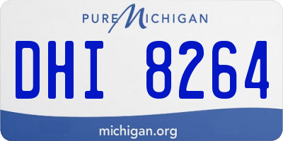 MI license plate DHI8264