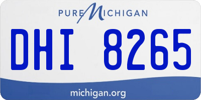 MI license plate DHI8265