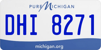 MI license plate DHI8271
