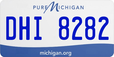 MI license plate DHI8282