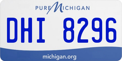 MI license plate DHI8296