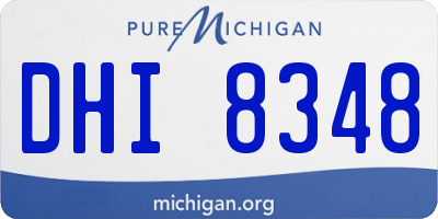 MI license plate DHI8348