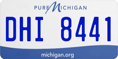 MI license plate DHI8441