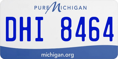 MI license plate DHI8464