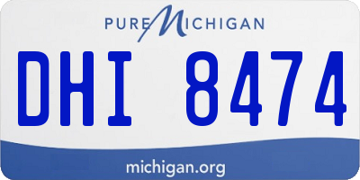 MI license plate DHI8474