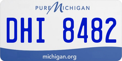 MI license plate DHI8482