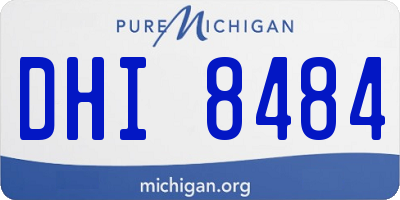 MI license plate DHI8484