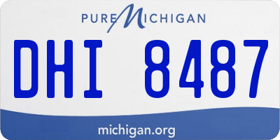 MI license plate DHI8487