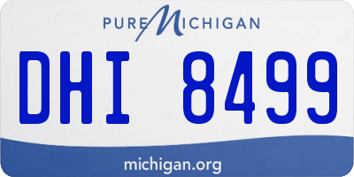 MI license plate DHI8499