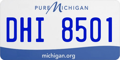 MI license plate DHI8501