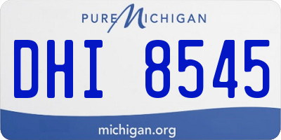 MI license plate DHI8545