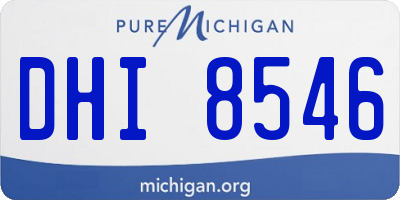 MI license plate DHI8546