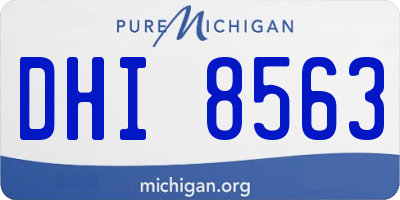 MI license plate DHI8563
