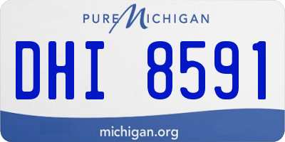 MI license plate DHI8591