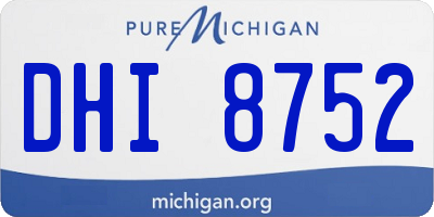 MI license plate DHI8752