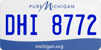 MI license plate DHI8772