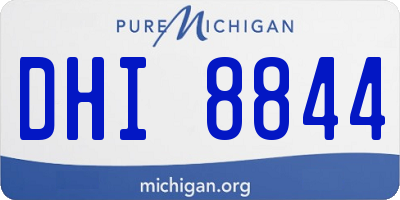 MI license plate DHI8844