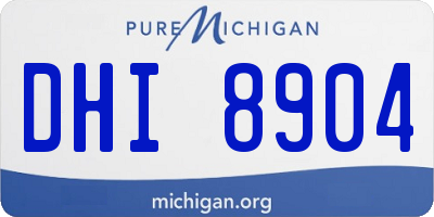 MI license plate DHI8904