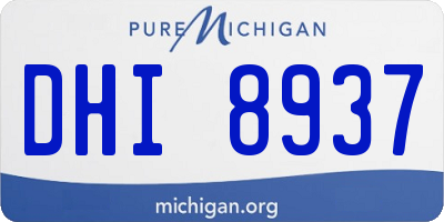 MI license plate DHI8937