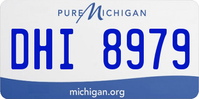 MI license plate DHI8979