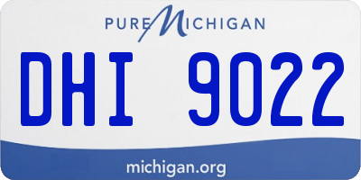 MI license plate DHI9022