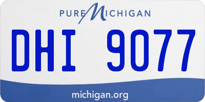 MI license plate DHI9077