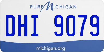 MI license plate DHI9079