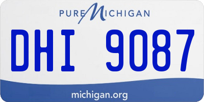 MI license plate DHI9087