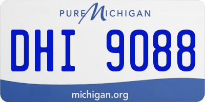 MI license plate DHI9088