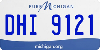 MI license plate DHI9121