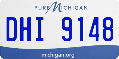 MI license plate DHI9148