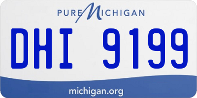 MI license plate DHI9199