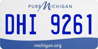 MI license plate DHI9261